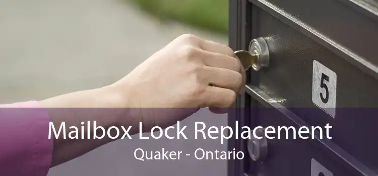 Mailbox Lock Replacement Quaker - Ontario